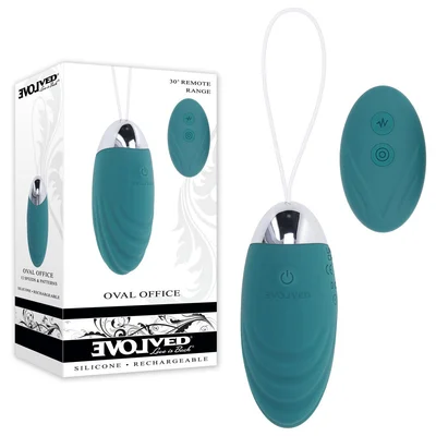 evolved oval office green 85 cm usb rechargeable wireless egg with remote control
