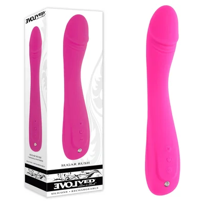 evolved sugar rush pink 216 cm usb rechargeable vibrator