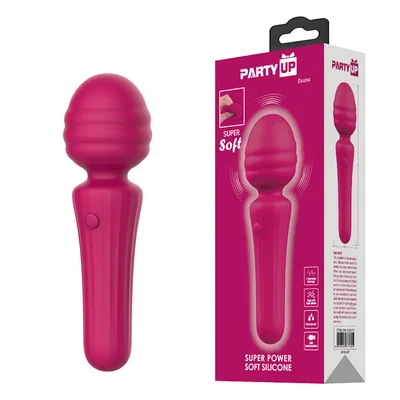 party up duuna pink pink 169 cm usb rechargeable massage wand