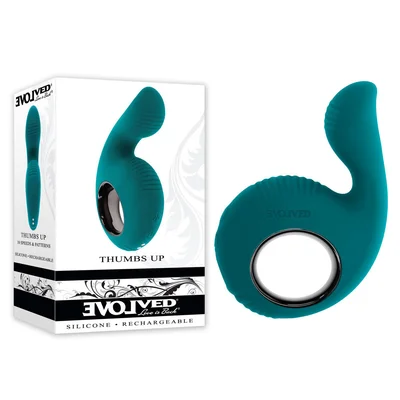 evolved thumbs up green usb rechargeable stimulator