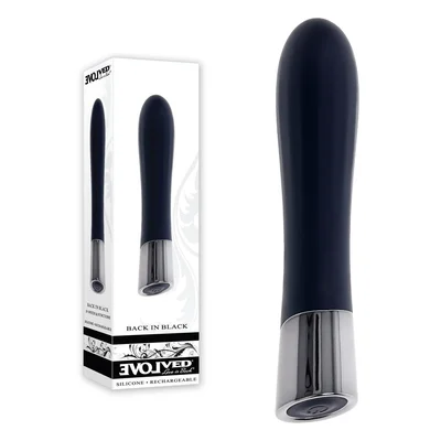 evolved back in black black 119 cm usb rechargeable bullet