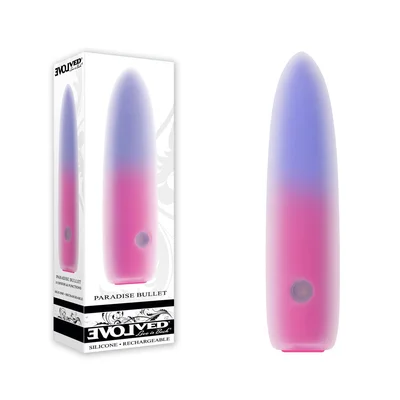 evolved paradise bullet pinkpurple 102 cm usb rechargeable bullet