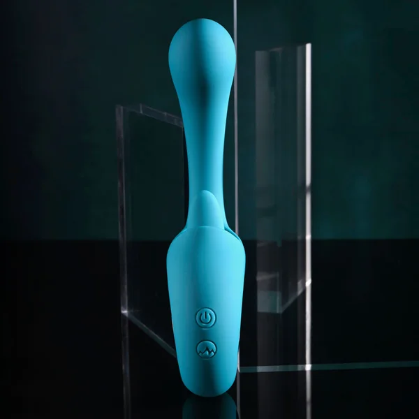 Evolved HOW MANY LICKS - Blue 17.8 cm USB Rechargeable Vibrator with Flicking Stimulator — image 5 of 6