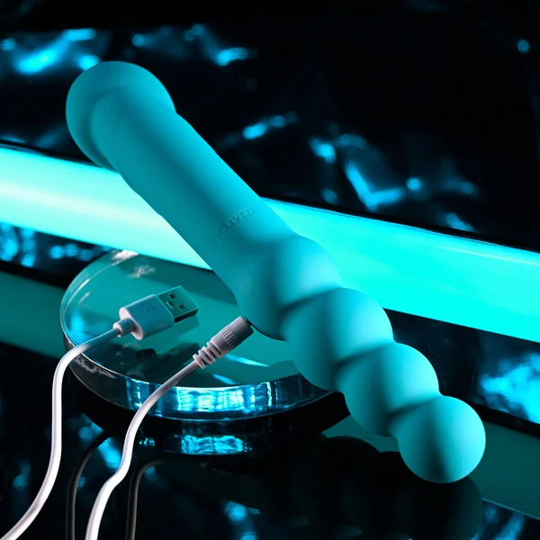 Evolved FLIP FLOP - Blue 23.1 cm USB Rechargeable Dual Ended Vibrator — image 9 of 9