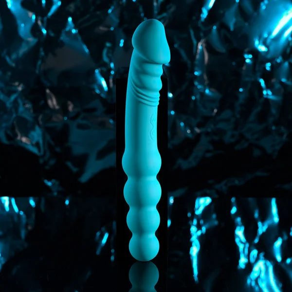 Evolved FLIP FLOP - Blue 23.1 cm USB Rechargeable Dual Ended Vibrator — image 2 of 9