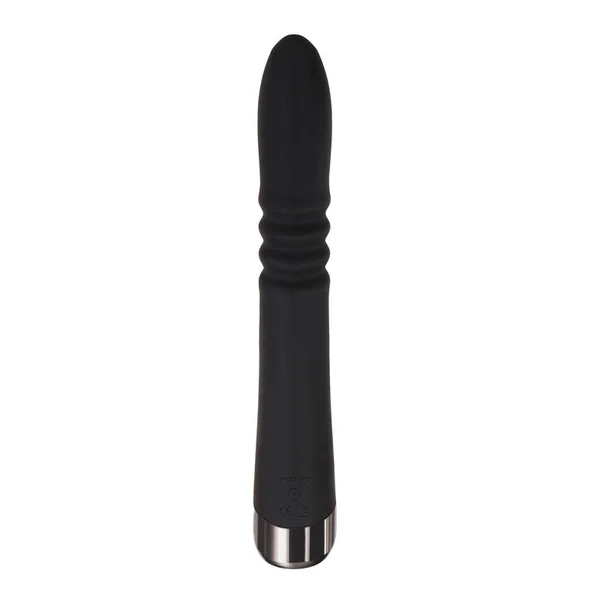 Evolved Rapid Rabbit - Black 25.4 cm USB Rechargeable Thrusting Rabbit Vibrator — image 7 of 8