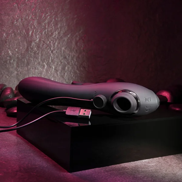 Evolved RABBIT HOLE - Black 21.2 cm USB Rechargeable Rabbit Vibrator — image 8 of 8