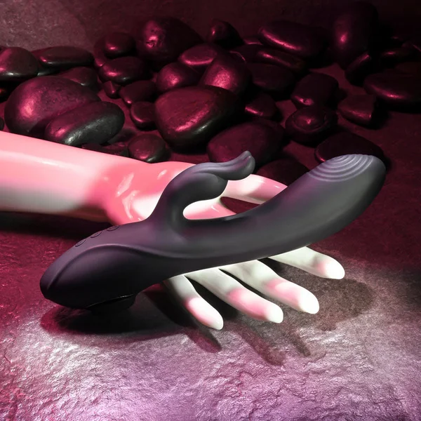 Evolved RABBIT HOLE - Black 21.2 cm USB Rechargeable Rabbit Vibrator — image 2 of 8