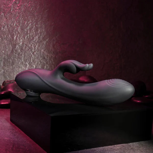 Evolved RABBIT HOLE - Black 21.2 cm USB Rechargeable Rabbit Vibrator — image 6 of 8