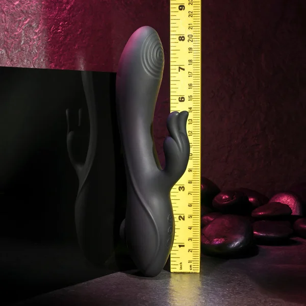 Evolved RABBIT HOLE - Black 21.2 cm USB Rechargeable Rabbit Vibrator — image 7 of 8