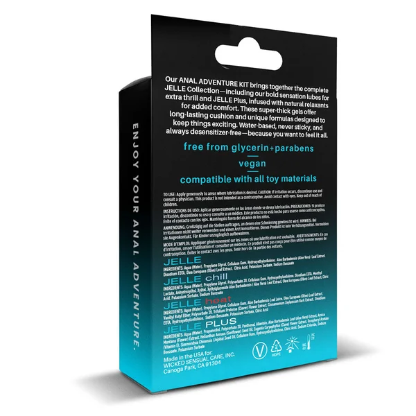 Wicked ANAL ADVENTURE KIT - Mixed Jelle Anal Lubricants 30 ml Bottles - 4 Pack — image 3 of 3