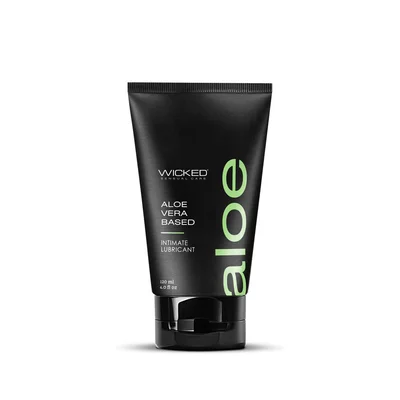 wicked aloe aloe vera based lubricant 120 ml tube