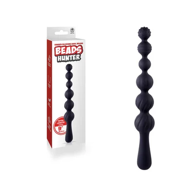 beads hunter black black 229 cm anal beads