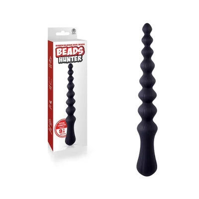 beads hunter black black 241 cm anal beads