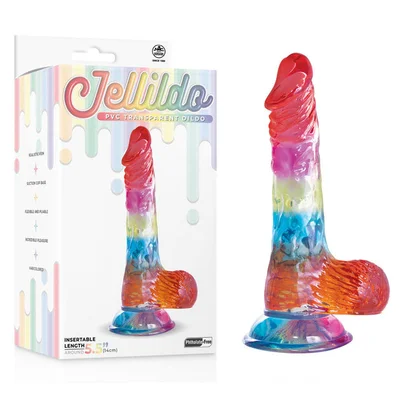jellido 14cm dildo clear coloured 14 cm dildo