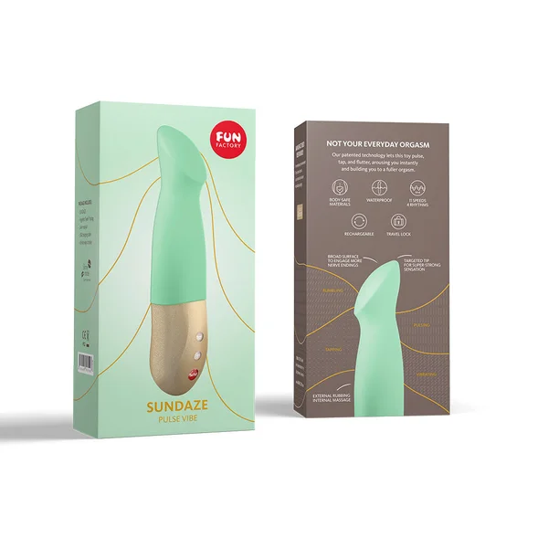 Fun Factory SUNDAZE pistachio - Pistachio Green 17.5 cm USB Rechargeable Thrusting Vibrator — image 9 of 9
