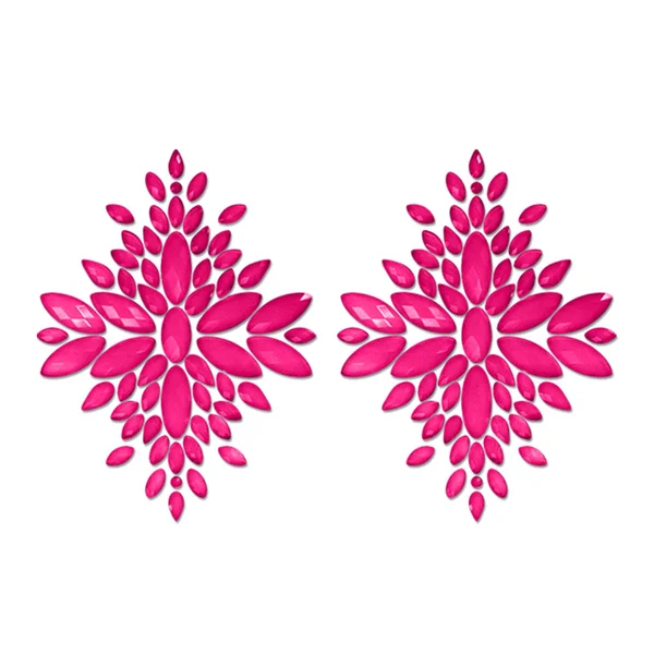 GLOW Fashion Pasties Set - Glow Pink Crystals — image 2 of 2