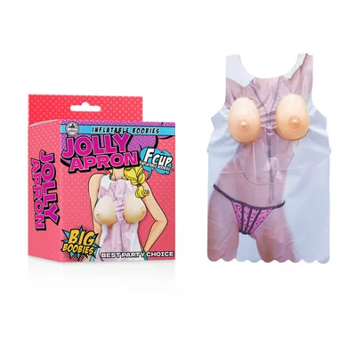 jolly apron big boobies novelty booby apron