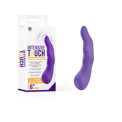 intensive touch purple purple 15 cm usb rechargeable vibrator