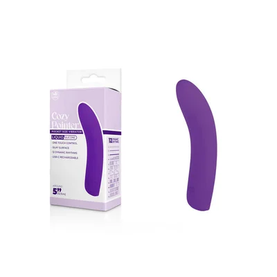 cozy pointer purple purple 127 usb rechargeable mini vibrator