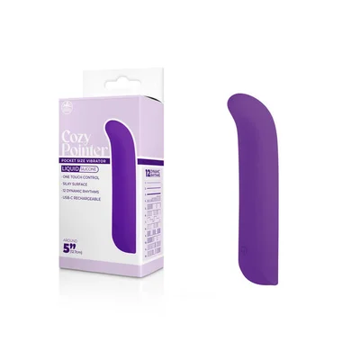 cozy pointer purple purple 127 cm usb rechargeable mini vibrator