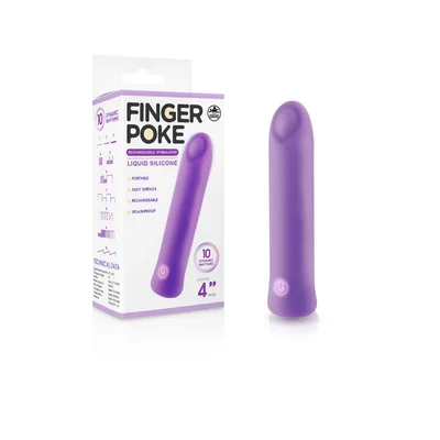 finger poke purple purple 10 cm usb rechargeable bullet