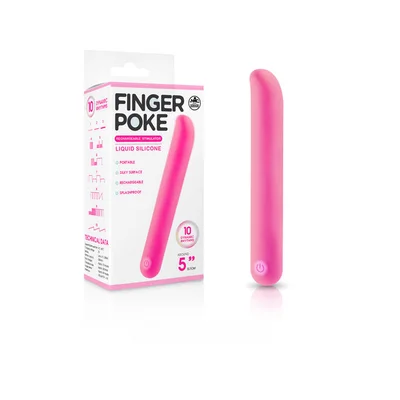 finger poke pink pink 127 cm usb rechargeable bullet
