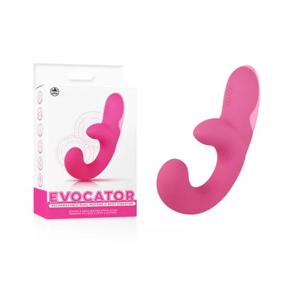 evocator pink usb rechargeable dual motor g spot vibrator