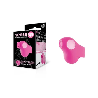 sense up pink usb rechargeable finger stimulator