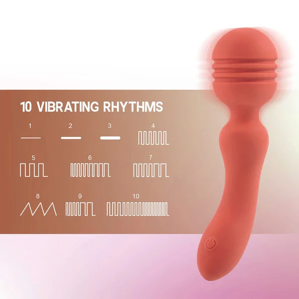 Xciter - Orange - Orange 16.5 cm USB Rechargeable Massage Wand — image 4 of 4