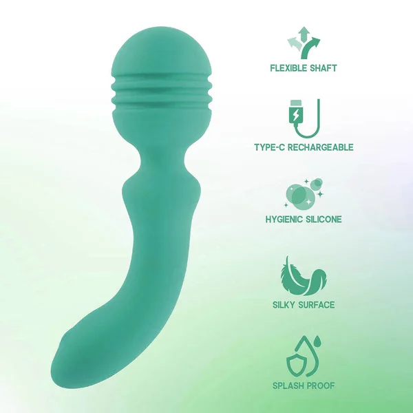 Xciter - Teal - Teal 16.5 cm USB Rechargeable Massage Wand — image 3 of 4