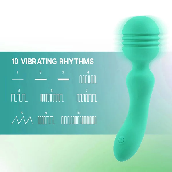 Xciter - Teal - Teal 16.5 cm USB Rechargeable Massage Wand — image 4 of 4