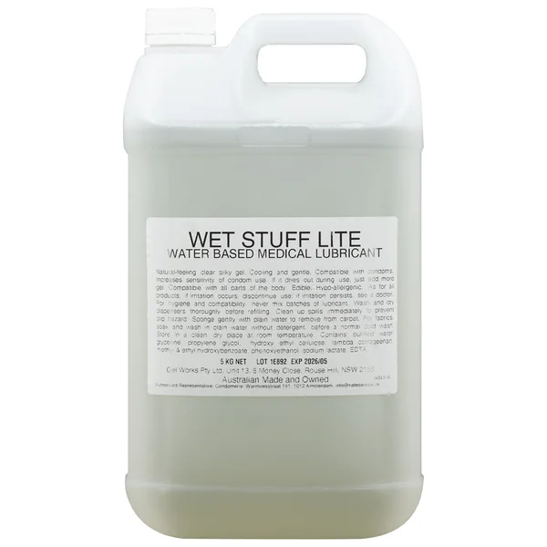 Wet Stuff Lite - 5kg Bottle - Water Based Lubricant - 5 kg Tube — image 2 of 3