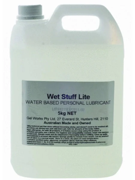 Wet Stuff Lite - 5kg Bottle - Water Based Lubricant - 5 kg Tube — image 3 of 3