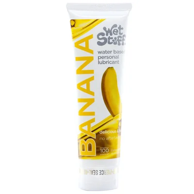 wet stuff banana 100g tube banana flavoured water based lubricant 100 gram tube