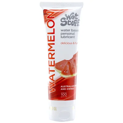 wet stuff watermelon 100g tube watermelon flavoured water based lubricant 100 gram tube