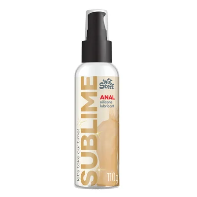 wet stuff sublime 110g pump anal silicone lubricant 110 gram pump bottle