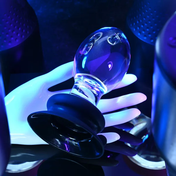 Gender X Crystal Ball - Clear Glass 13.6 cm Butt Plug with Suction Base — image 5 of 9