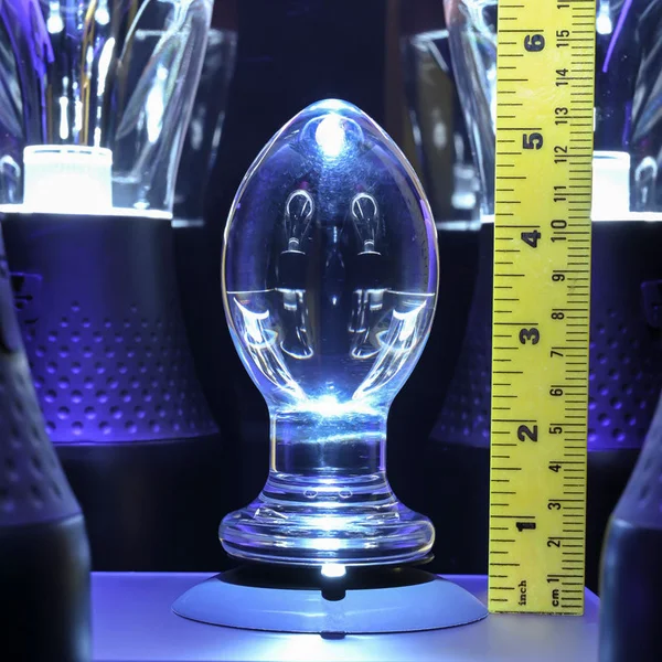 Gender X Crystal Ball - Clear Glass 13.6 cm Butt Plug with Suction Base — image 9 of 9