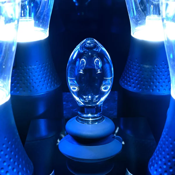 Gender X Crystal Ball - Clear Glass 13.6 cm Butt Plug with Suction Base — image 2 of 9