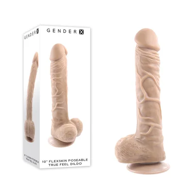 gender x 10 flexskin poseable true feel light flesh 292 cm poseable dong