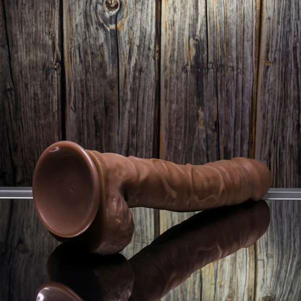 Gender X 10'' FLEXSKIN POSEABLE TRUE FEEL - Dark - Brown 29.2 cm Poseable Dong — image 8 of 9