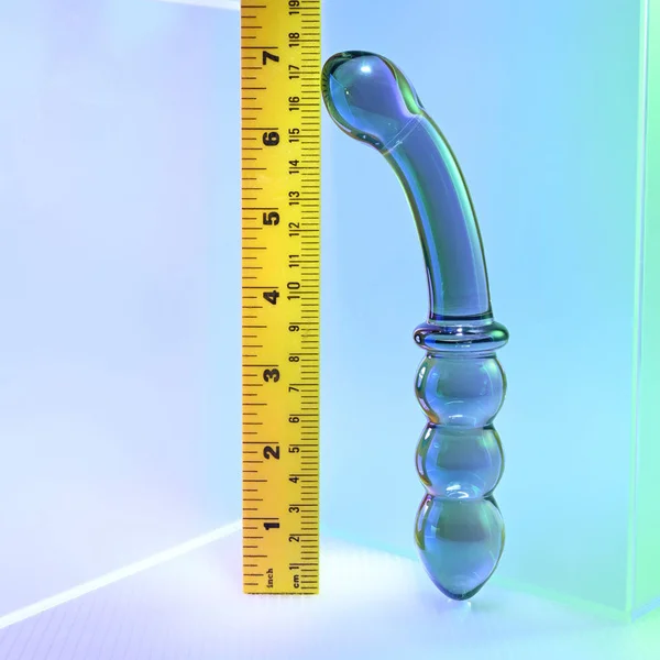 Gender X LUSTROUS GALAXY WAND - Blue/Violet Glass 18.5 cm Double Ended Massager — image 7 of 9