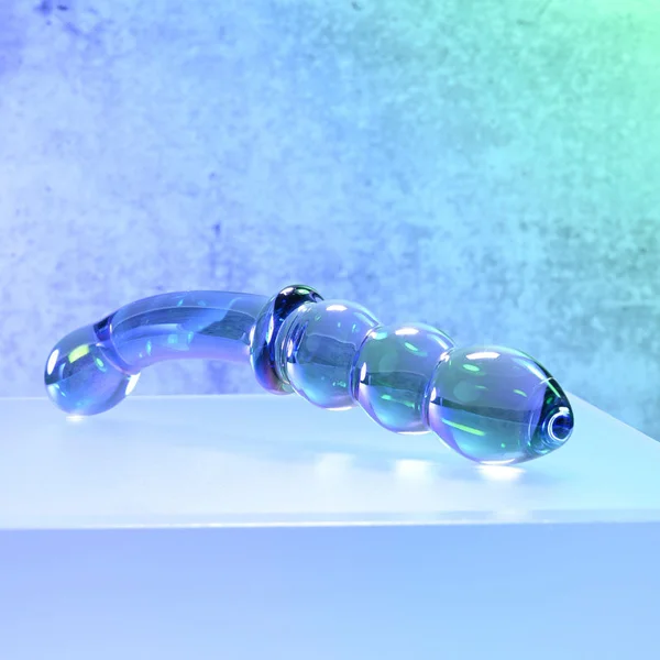 Gender X LUSTROUS GALAXY WAND - Blue/Violet Glass 18.5 cm Double Ended Massager — image 6 of 9