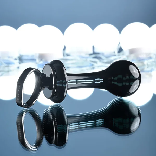 Gender X BLOW POP - Black 12.8 cm Glass Plug with Ring Pull — image 4 of 8
