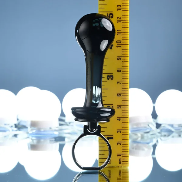 Gender X BLOW POP - Black 12.8 cm Glass Plug with Ring Pull — image 8 of 8