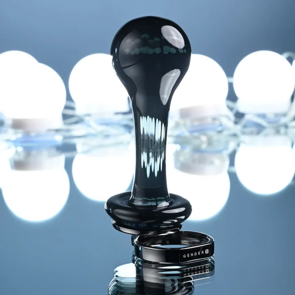 Gender X BLOW POP - Black 12.8 cm Glass Plug with Ring Pull — image 6 of 8