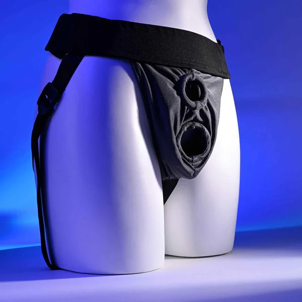 Gender X DOUBLE RIDER - Black Adjustable Strap-On Harness (No Probe Included) — image 2 of 9
