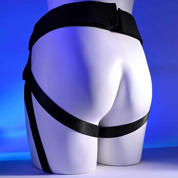 Gender X DOUBLE RIDER - Black Adjustable Strap-On Harness (No Probe Included) — image 4 of 9