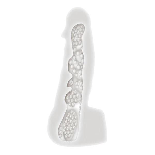 Gender X STROKE & POKE - Clear 20 cm Stroker Dong — image 7 of 9
